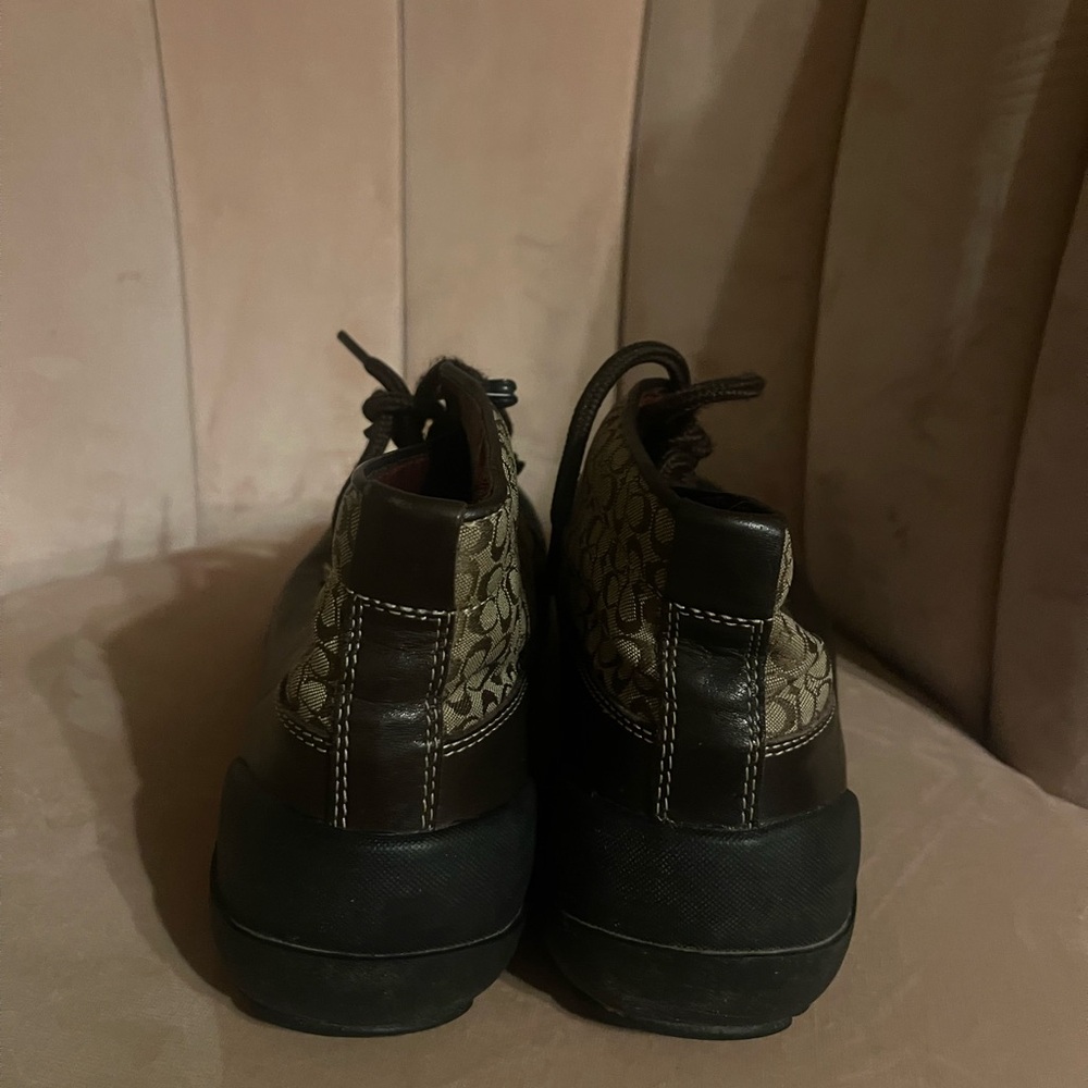 Coach Brown and Black Chukka Boots - Picture 4 of 10